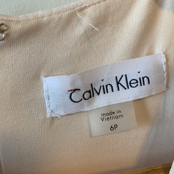 NEW! Calvin Klein Fit & Flare Petite Pink Evening Dress Size 6P - Picture 13 of 17